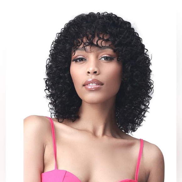 Hair Bobbi Boss Natural Curly Style 10 Human Hair Wig Mh1282 Brone